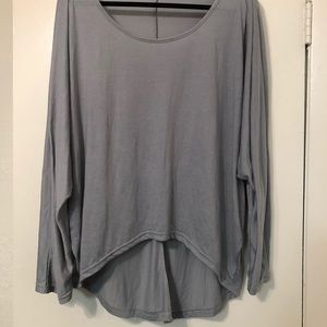 Timechee | Soft 3/4 Sleeve dusty blue shirt